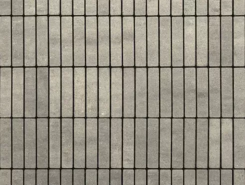 Natūralaus kalnų granito margai pilkos spalvos klinkerio formato betoninių trinkelių tvarus ir estetiškas grindinys